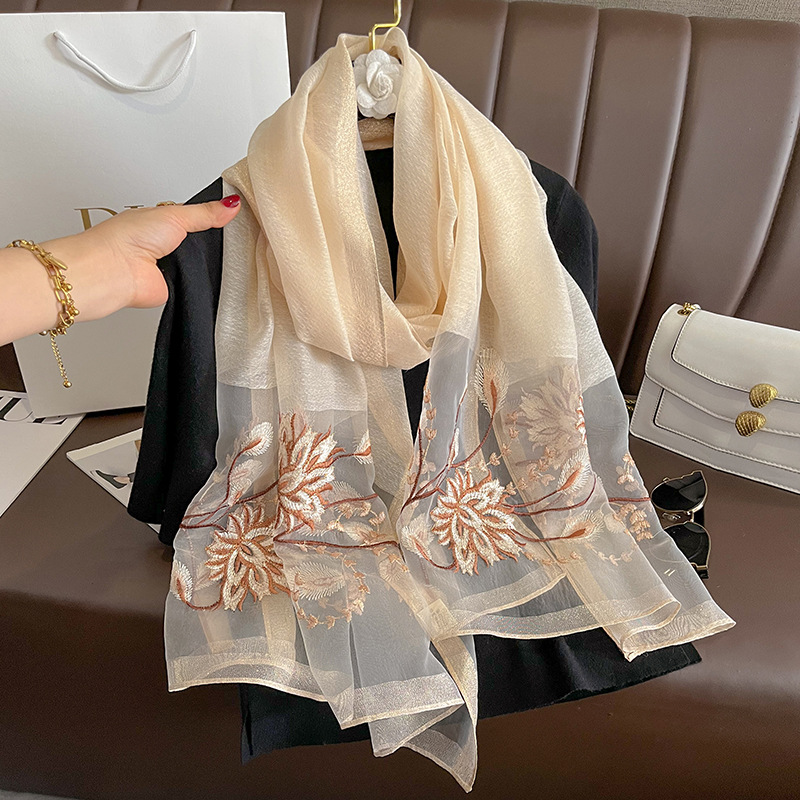 Lenço de Seda Sólido Primavera - Woven Scarf Blanket avaliação e preço